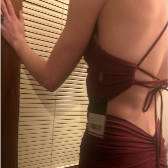 La Femme gown dark berry size 2 NWT - Picture 7 of 9